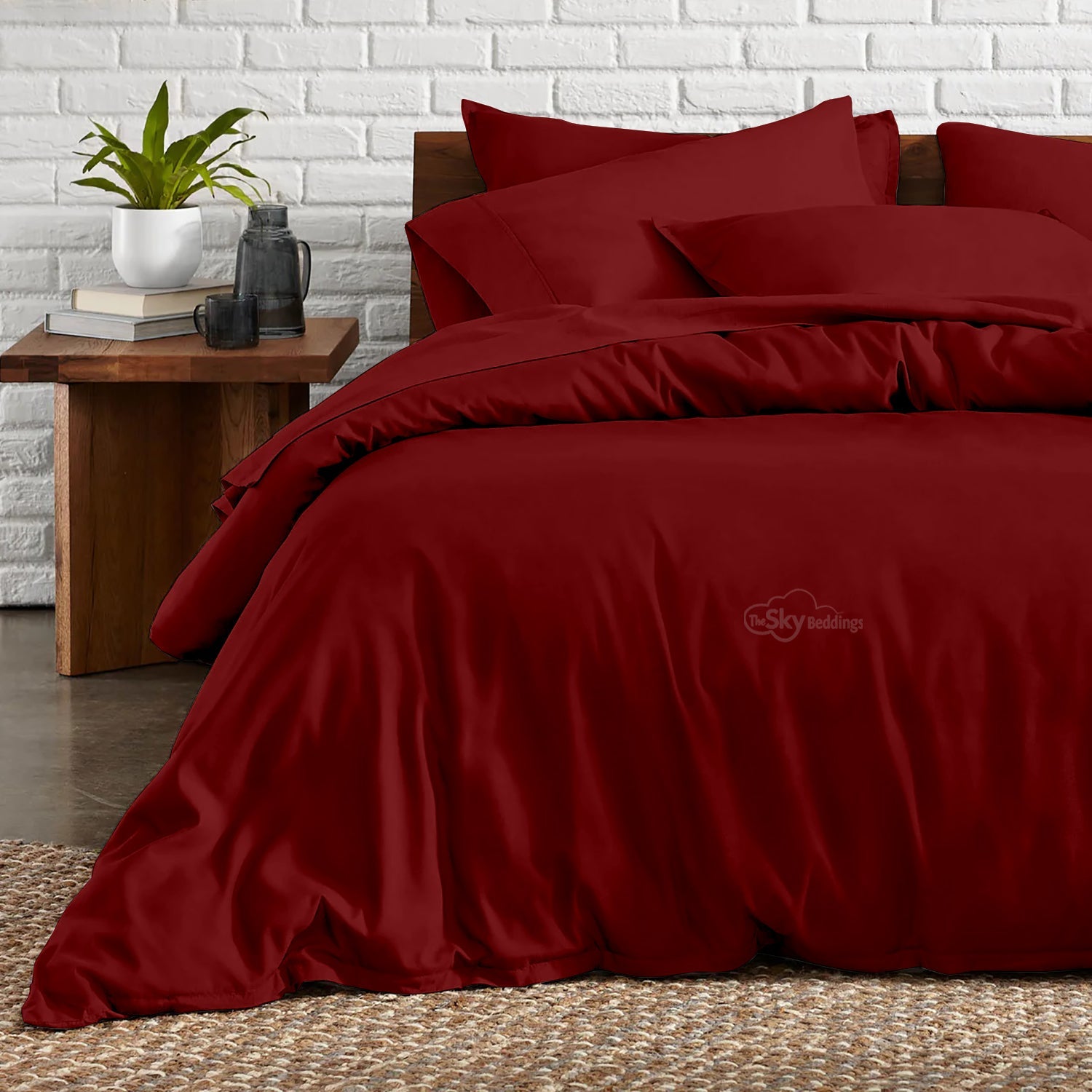 Burgundy Duvet Cover