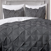 Gray Pinch Duvet Cover Set