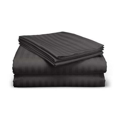 Dark Grey Stripe Sheet Set