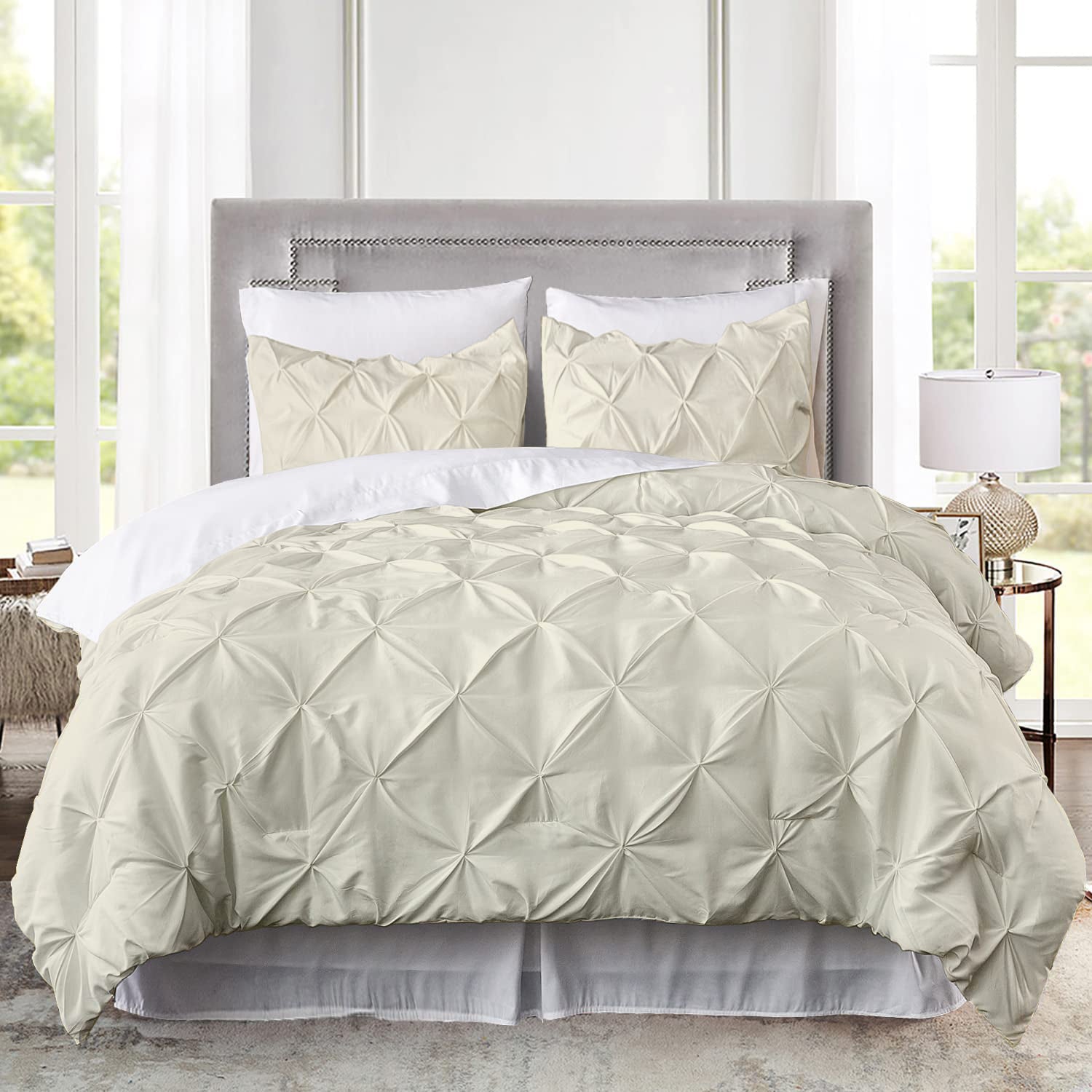 Ivory Pinch Duvet Cover