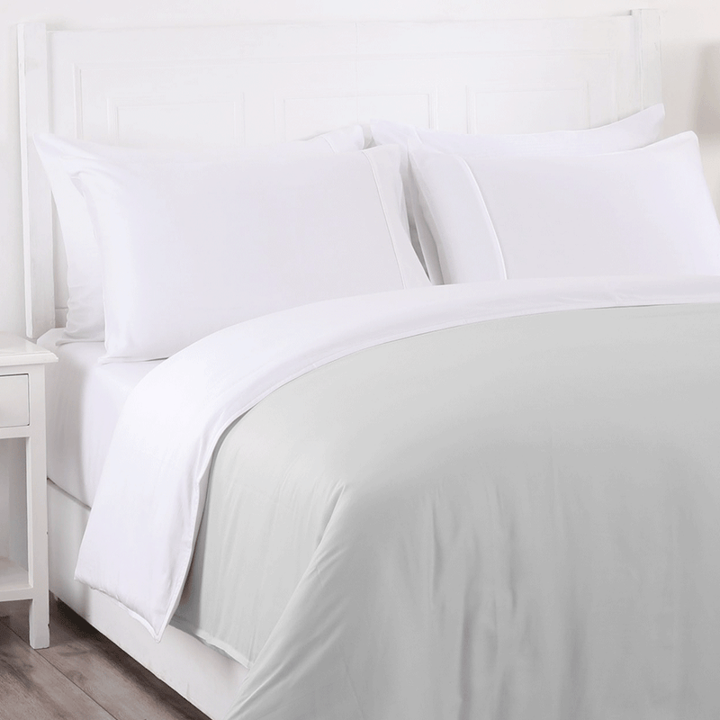 Grey Reversible Duvet Cover