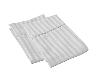 Light Grey Striped Pillow covers