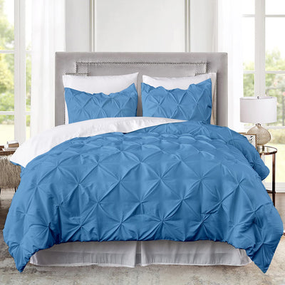 Mediterranean Blue Pinch comforter