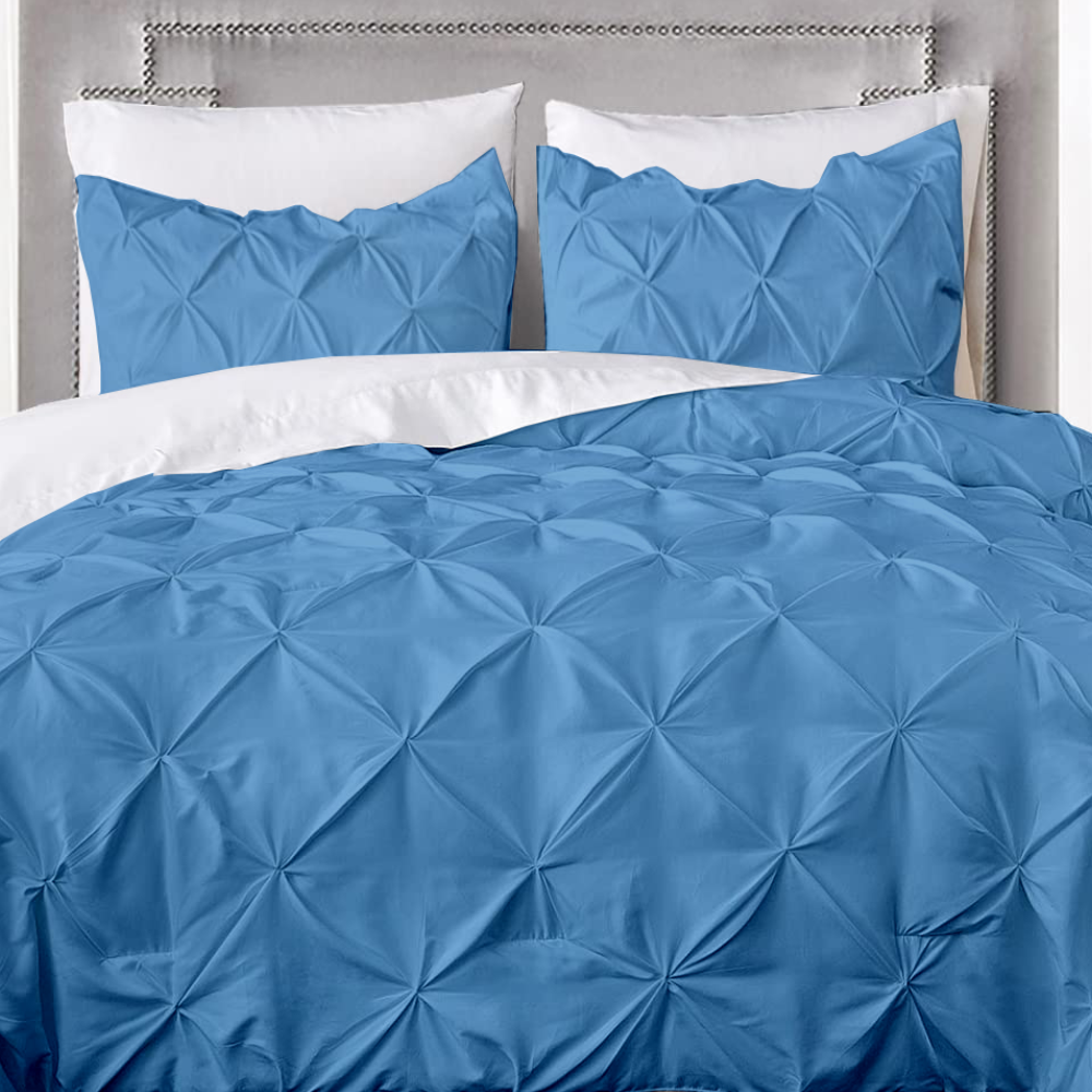 Mediterranean Blue Pinch comforter