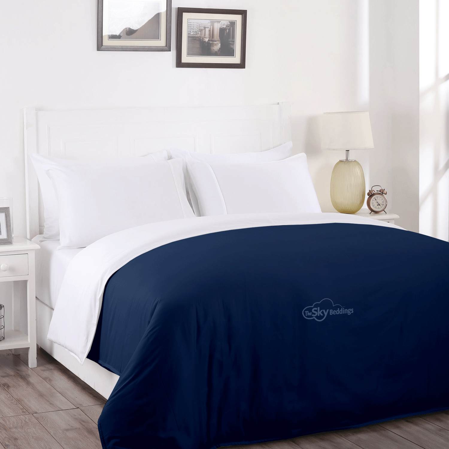 Navy Blue Reversible Duvet cover