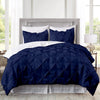 Navy Blue Pinch Duvet Cover