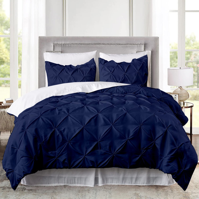 Navy Blue Pinch comforter