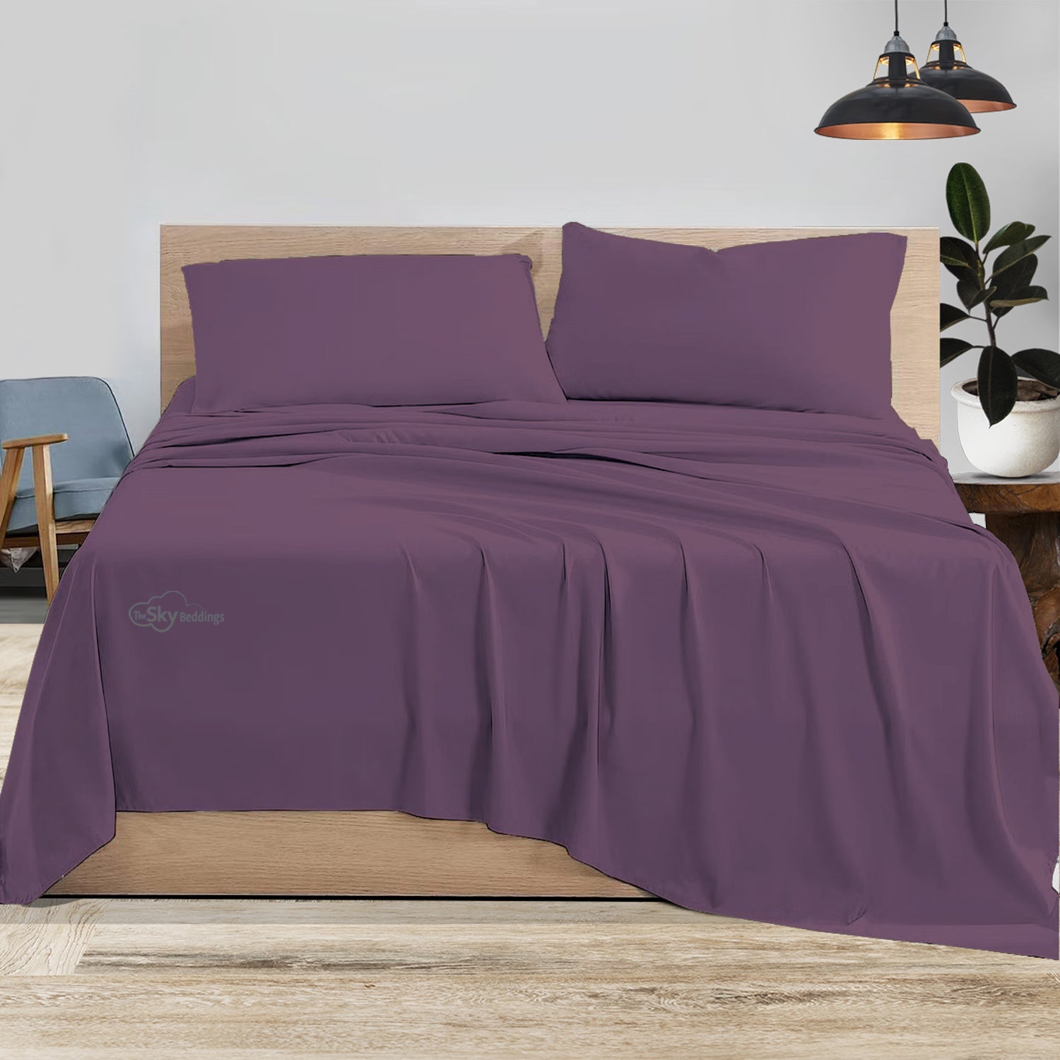 Plum Bed Sheet