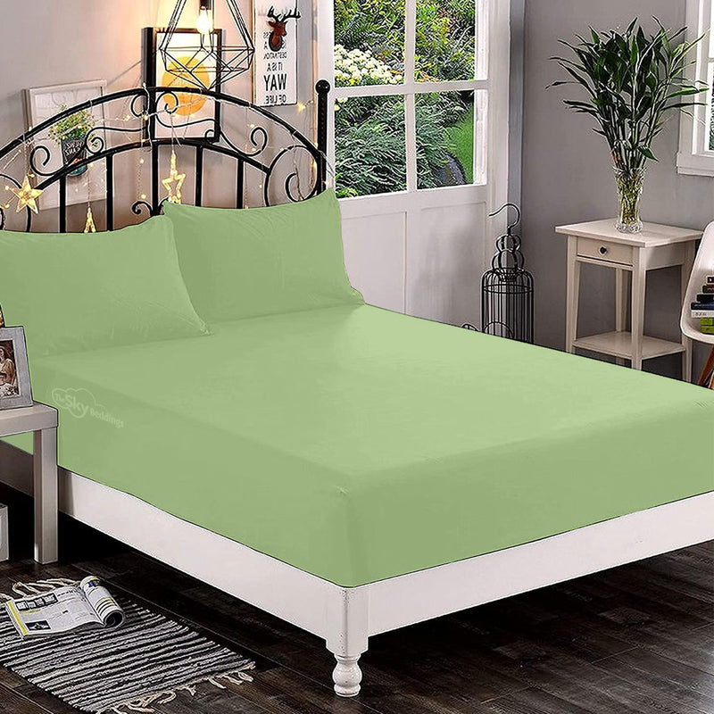 Luxury Sage Fitted Bed Sheet
