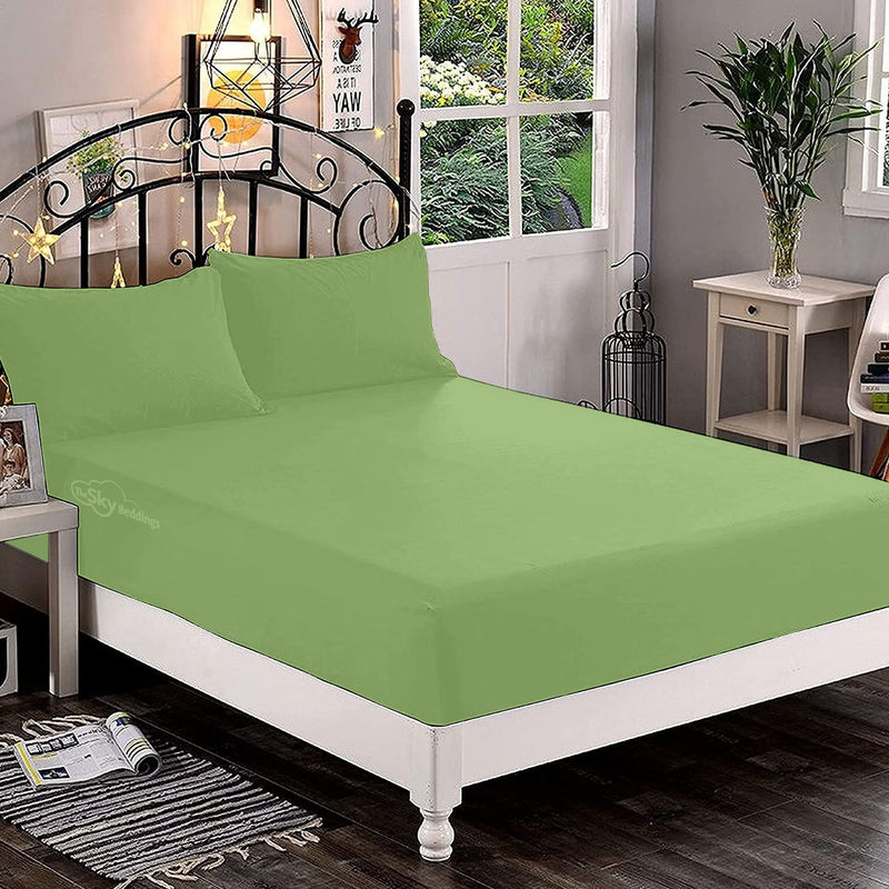 Sage Fitted Bed Sheet