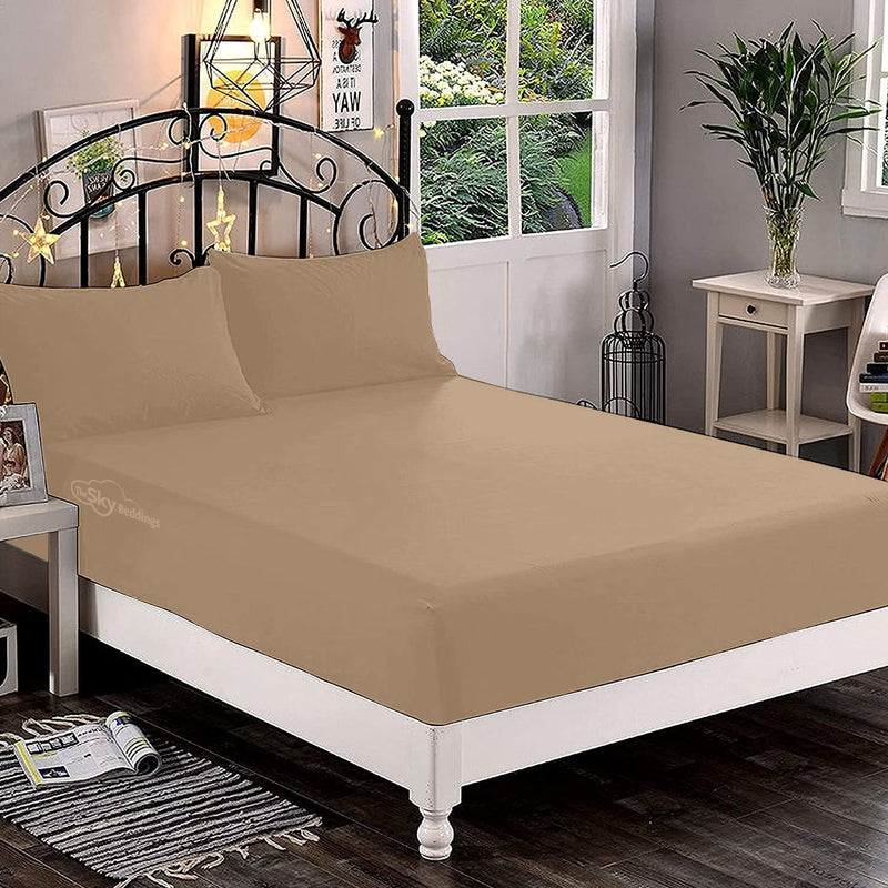 Taupe Fitted Bed Sheet