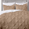 Taupe Pinch Duvet Cover Set