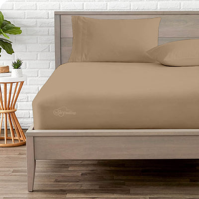 Taupe Fitted Bed Sheet