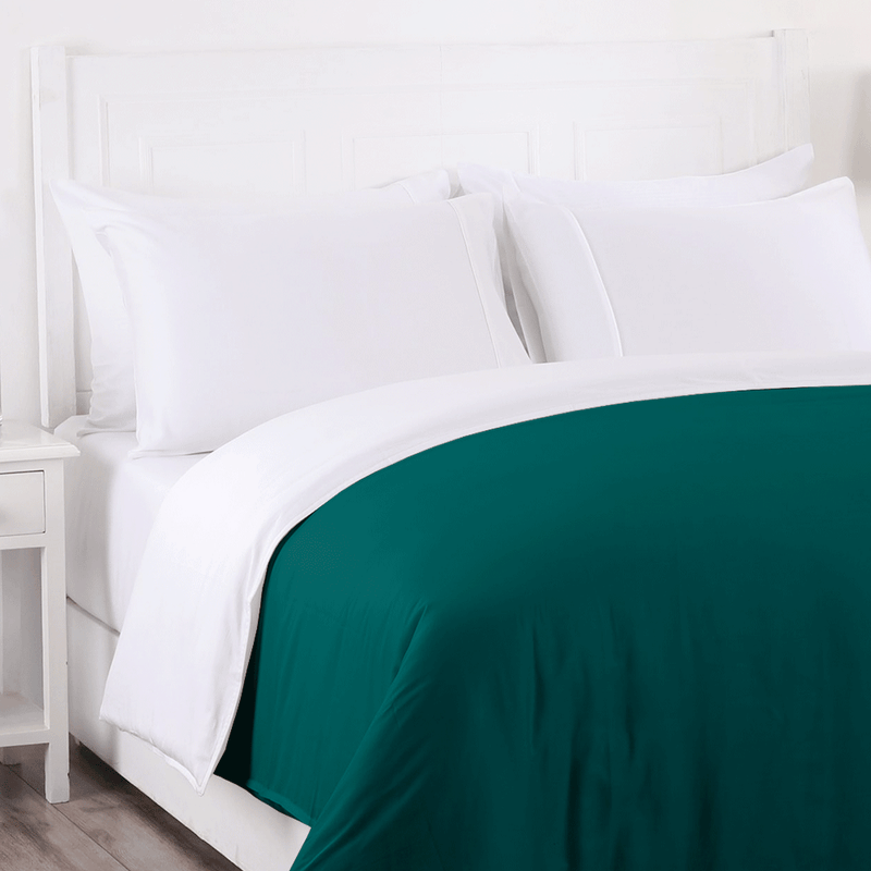 Teal Reversible Duvet Cover