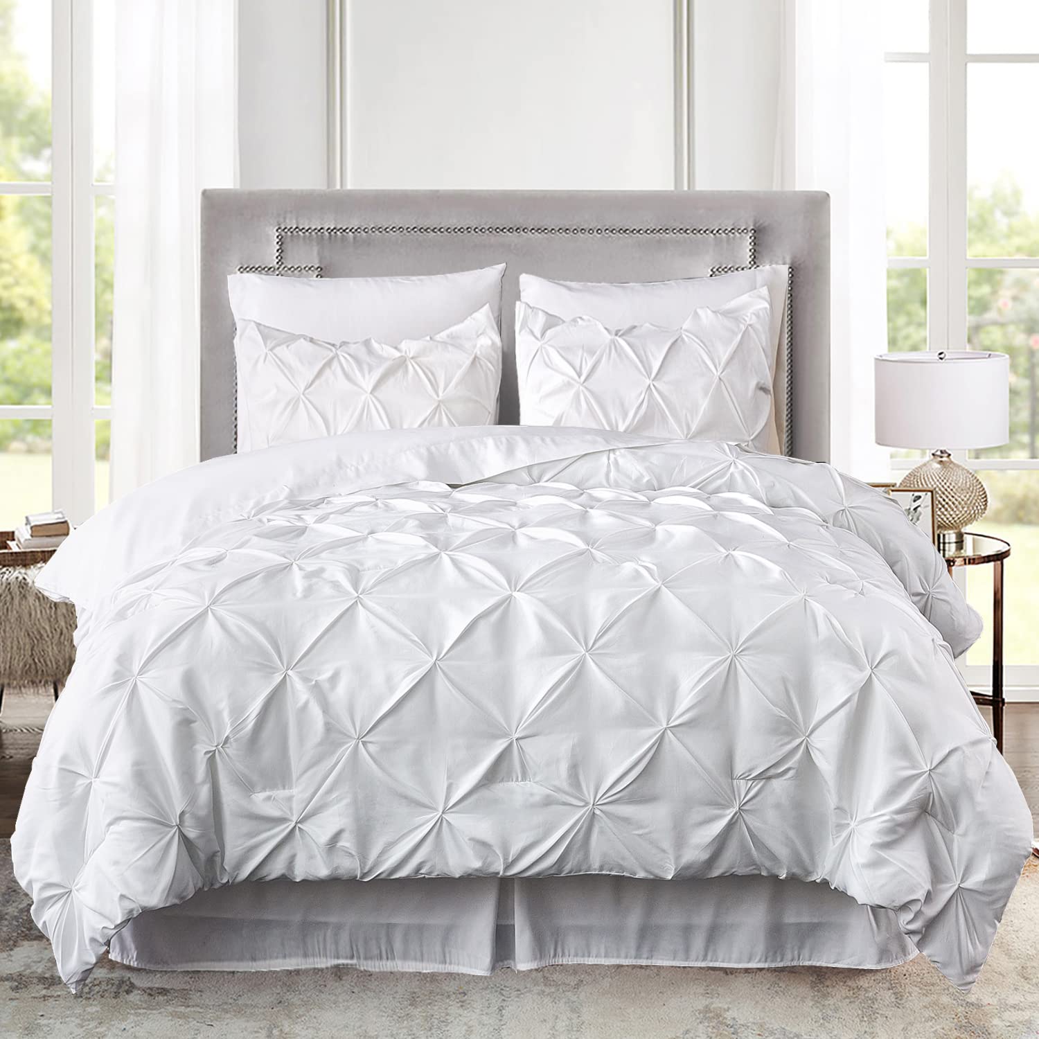 White Pinch Duvet Cover