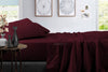 Wine microfiber sheet set