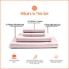 Pink microfiber sheet set